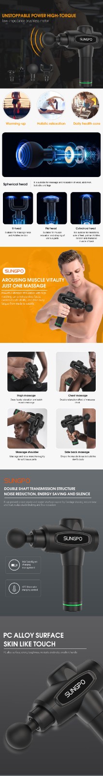 SUNGPO smart massage gun with good price for exercise-2