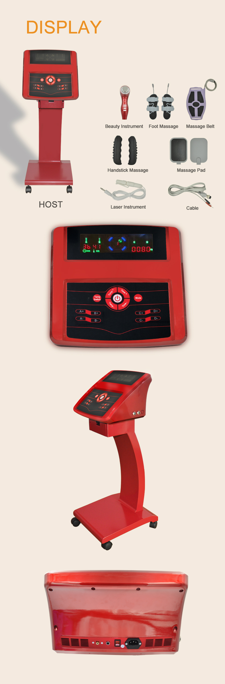 multifunction EMS Certification and Weight Loss Feature vacuum therapy  Low Frequency Stimulator