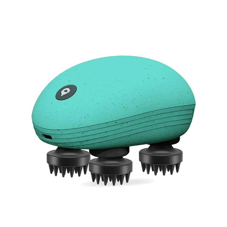 2022 6 Heads Pet Dog Cat Brush Relax Helmet Tools Silicone Head Massager Device Double Scalp Machine Electric Head Massager