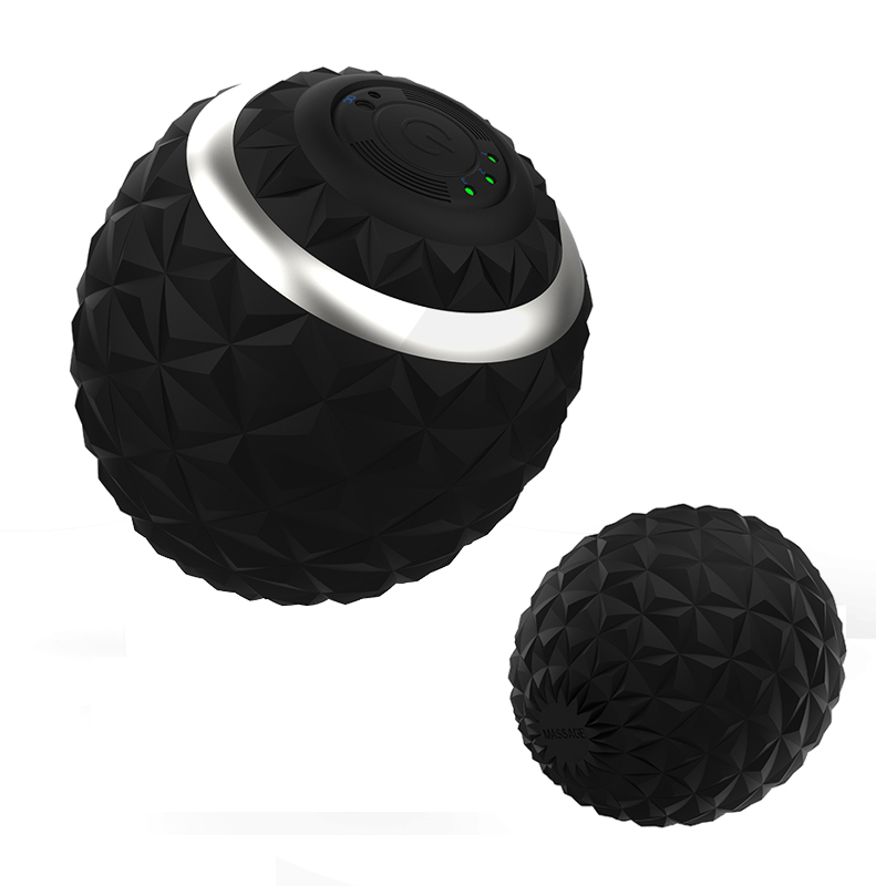 4-speed silicone soft heat electric foam roller washable massager yoga vibration massage ball